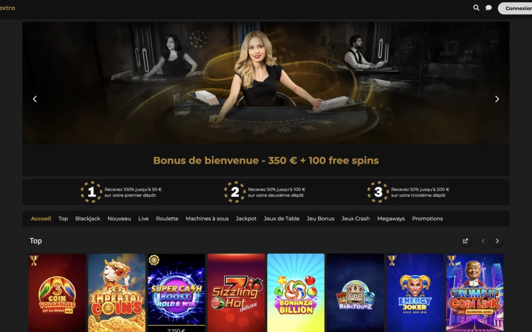 Comment faire un dépôt sur Casino Extra